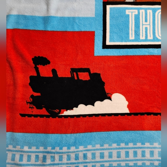 Thomas & Friends 2013 Soft Fleece Large Twin Throw Blanket Train Engine - Picture 5 of 9